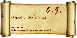 Oppelt György névjegykártya